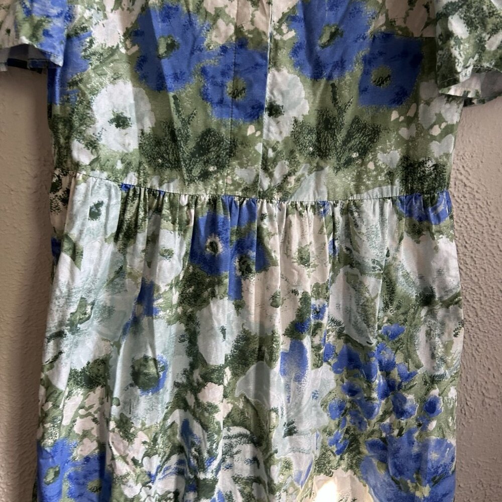 Tuckernuck Floral Prairie Puff Sleeve dress Ruffle Cottagecore Midi Chic Easter - Picture 12 of 12